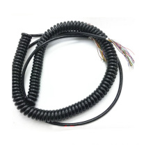 Retractable power cord  spiral spring wire Expanded length 5-6 meters 17cores cable